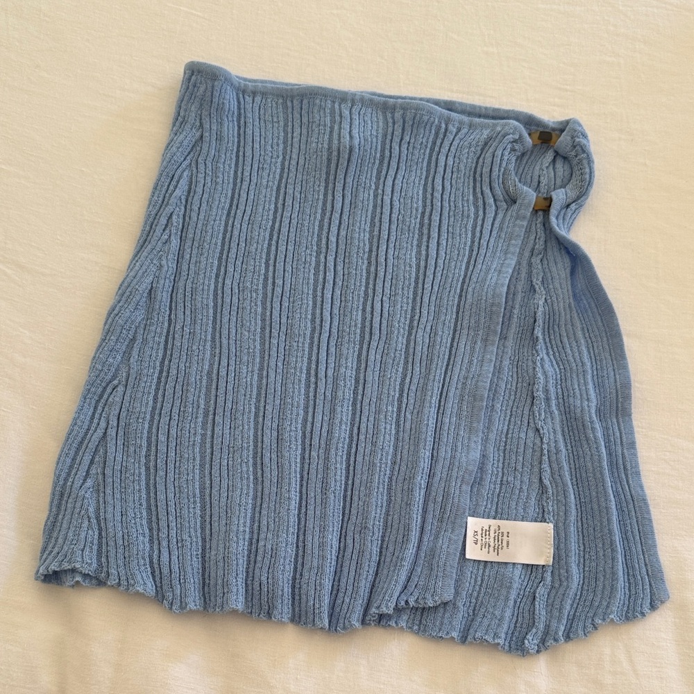 L Space Blue Ribbed Sarong